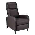 Verstelbare relaxfauteuil 102x60x92 cm kunstleer bruin, Huis en Inrichting, Fauteuils, Verzenden, Nieuw