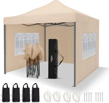 NIVADA Opvouwbaar Easy Up Partytent XL - 3x3m - Feesttent beschikbaar voor biedingen