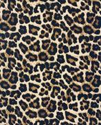 Cretonne Katoen Panter Print, Nieuw, Overige kleuren