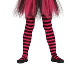 Halloween Maillot Kind Zwart Roze Gestreept, Verzenden, Nieuw