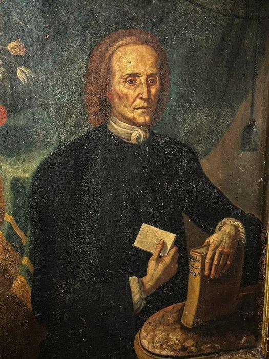 Italiaanse school (XVIII) - Uomo di Lettere, Antiek en Kunst, Kunst | Schilderijen | Klassiek