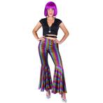 Disco Broek Regenboog Dames Boogie, Kleding | Dames, Ophalen of Verzenden, Nieuw