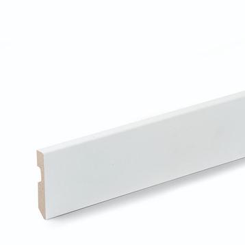 Moderne MDF plint folie wit 6cm x 225cm Blok beschikbaar voor biedingen