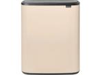Brabantia Bo Touch Bin Prullenbak - 60 liter - Soft Beige, Huis en Inrichting, Verzenden, Zo goed als nieuw