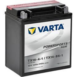 Varta YTX16-BS-1 AGM Accu 12V 14Ah 150x87x161x161, Motoren, Onderdelen | Overige, Verzenden