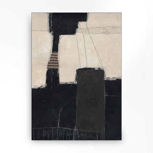 *WOONWINKEL* Urban Cotton Abstract 2 Wandkleed In Frame M 11, Huis en Inrichting, Woonaccessoires | Overige, Nieuw, Verzenden