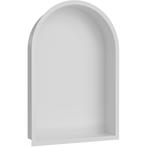 Wiesbaden Demis Inbouwnis - Ovaal - 30x45x7cm - Mat Wit, Ophalen of Verzenden, Nieuw, Rvs