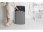 Brabantia Bo Touch Bin Prullenbak - 60 liter - Platinum, Verzenden, Zo goed als nieuw