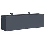 Hangende plantenbak 50x12x15cm | Antraciet | Nieuw | Sche..., Minder dan 30 cm, Minder dan 60 cm, Nieuw, Ophalen of Verzenden