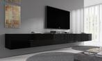 TV-Meubel - Zwevend - Hoogglans zwart - 320x30x40 cm
