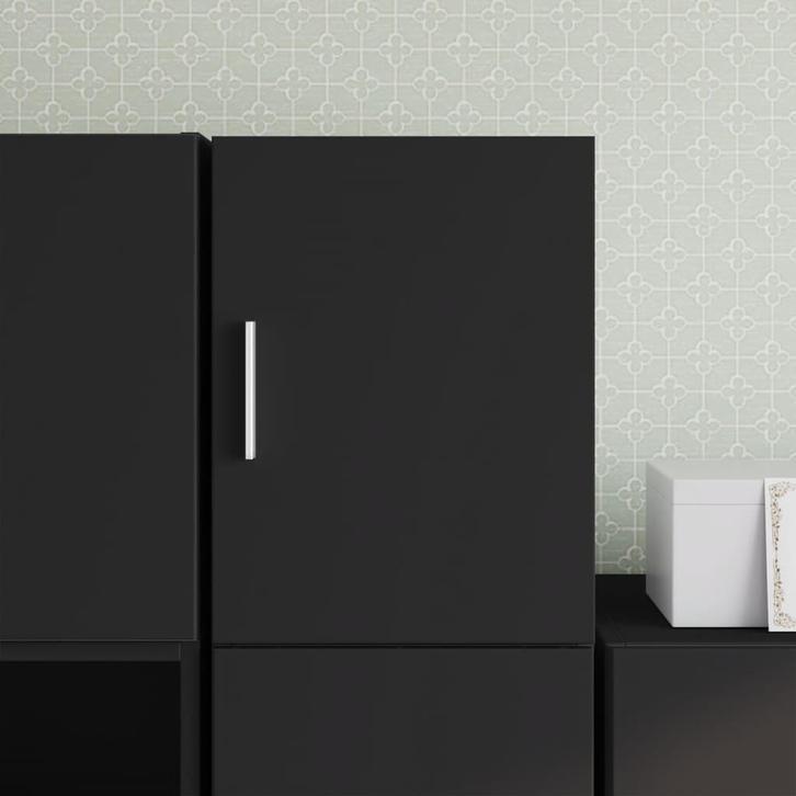 vidaXL Wandkast 30x42,5x40 cm bewerkt hout zwart, Huis en Inrichting, Kasten | Buffetkasten, 25 tot 50 cm, Nieuw, Overige houtsoorten