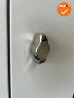 Lockerkast - 180x60x50 - 2 deurs - Zwart met zilvergrijze de, Werkplek, Ophalen of Verzenden, Gebruikt, Kast