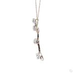 Hanger - 14 karaat Roségoud - 3.89ct. tw. Diamant