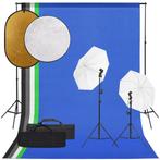 vidaXL Fotostudioset met verlichtingsset, achtergrond en, Audio, Tv en Foto, Fotografie | Fotostudio en Toebehoren, Verzenden