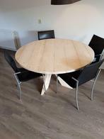 Nieuw ronde tafel steigerhout, Huis en Inrichting, Tafels | Salontafels, Rond, Nieuw, 75 cm of meer, Overige houtsoorten