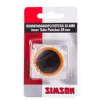 Simson Bandenplakkers - Rond - Ø 33 mm - 8 stuks - Zwart, Fietsen en Brommers, Fietsonderdelen, Ophalen of Verzenden, Nieuw