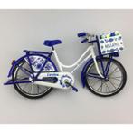 Miniatuur fiets delftsblauw 23 x 13 cm + naam, Ophalen of Verzenden, Nieuw