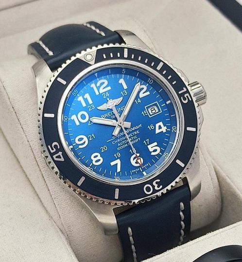 Breitling - SuperOcean II 44 Blue Dial - Zonder Minimumprijs, Sieraden, Tassen en Uiterlijk, Horloges | Heren