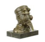 Bronzen steampunk beeld van de pestdokter (Interieur), Antiek en Kunst, Verzenden