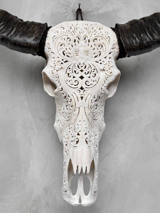 Geen reserveprijs - C - Grote witte uitgehouwen, Antiek en Kunst, Kunst | Designobjecten