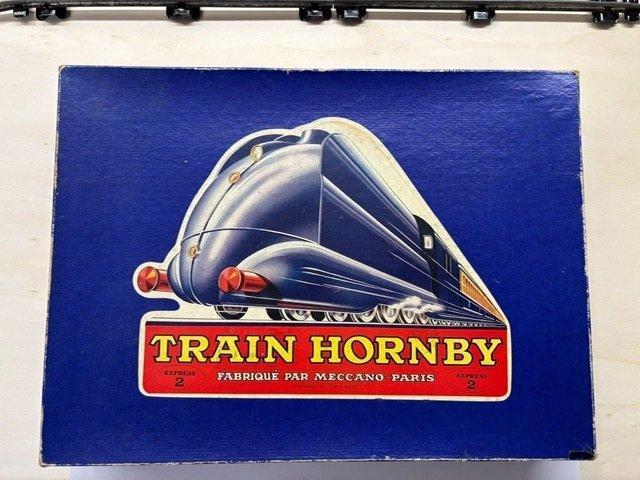 Hornby / Meccano - Train express n°2 Meccano - Opwindbare, Antiek en Kunst, Antiek | Speelgoed
