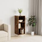 vidaXL Dressoir 34,5x32,5x90 cm bewerkt hout gerookt, Huis en Inrichting, Kasten | Dressoirs, Minder dan 50 cm, Verzenden, Nieuw