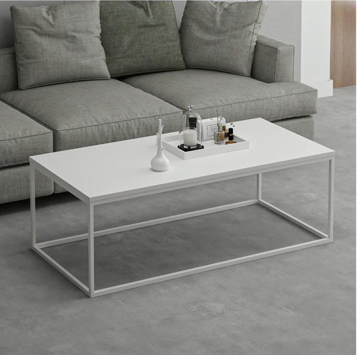 Asir 506MNR1203 Koffietafel Wit 120x60 van 70 voor 35 BESCHA, Huis en Inrichting, Tafels | Bijzettafels, Minder dan 45 cm, 55 tot 75 cm