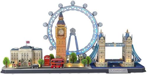 3D Puzzel - City Line London LED (107 stukjes) | CubicFun -, Hobby en Vrije tijd, Denksport en Puzzels, Nieuw, Verzenden