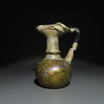Oud-Romeins Glas Zalf. 3e eeuw n.Chr. 8,5 cm hoog.