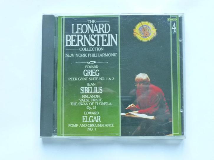 Leonard Bernstein - New York Philh. / Grieg, Sibelius, Elgar, Cd's en Dvd's, Cd's | Klassiek, Zo goed als nieuw, Verzenden