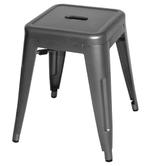 Bistro kruk | Staalgrijs | 46(h)x40x40cm, Verzenden, Nieuw in verpakking