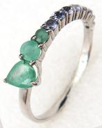 Smaragd - Zilver, Ring Rivière de Vie – Smaragd &