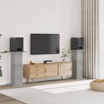 vidaXL Speakerstandaards 2 st 30x30x95 cm bewerkt hout, Verzenden, Nieuw