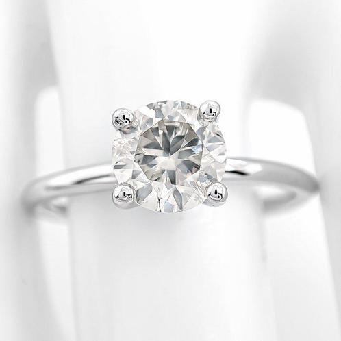 Zonder Minimumprijs - Ring - 14 karaat Witgoud - 1.06ct. tw., Sieraden, Tassen en Uiterlijk, Ringen