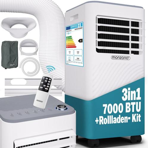 MONZANA® Airco MZKA2000 Mobiel Luchtafvoerslang 7000BTU 3-in, Witgoed en Apparatuur, Airco's, Nieuw, Verzenden