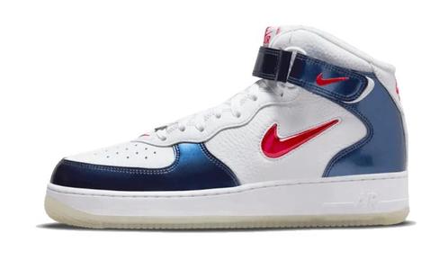 Nike Air Force 1 Mid University Red Midnight Navy - 42.5, Kleding | Dames, Schoenen, Sneakers of Gympen, Rood, Nieuw, Verzenden