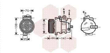 AIRCO COMPRESSOR VOOR MERCEDES BENZ SLK-KL R171 2004-2011 beschikbaar voor biedingen