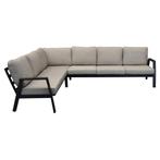 Barolo hoek loungeset 3-delig aluminium antraciet, Tuin en Terras, Tuinsets en Loungesets, Ophalen of Verzenden, Nieuw, Aluminium