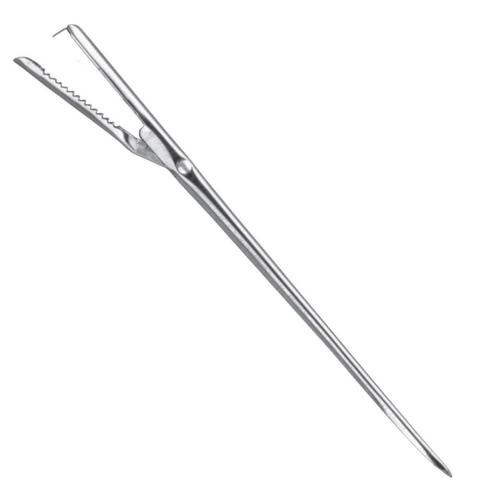 Triangle Lardeernaald met Handig Klepje – 19,5 cm – RVS, Tuin en Terras, Barbecue-accessoires, Nieuw, Ophalen of Verzenden