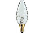 Gloeilampen 60 watt E14 fitting kaarslamp gedraaid, Gloeilamp, 60 watt of meer, E14 (klein), Nieuw