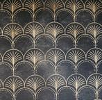 300x280cm! Zeldzaam Art Dèco goudkleurig textiel - 300x280cm