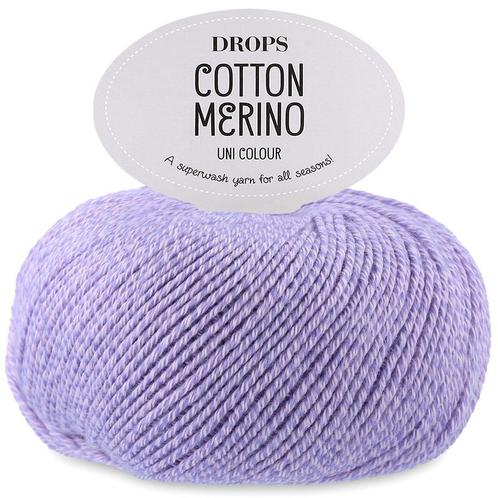 DROPS Cotton Merino Uni Colour - 31 zoete orchidee - Wol/K, Hobby en Vrije tijd, Breien en Haken, Ophalen of Verzenden