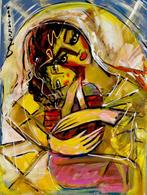 Hrasarkos (1975) - Art contemporain - La Mère et lEnfant, Antiek en Kunst, Curiosa en Brocante