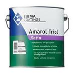 Sigma Schakelverf Amarol Triol Satin - Wit - 5 liter, 5 tot 10 liter, Wit, Nieuw, Ophalen of Verzenden