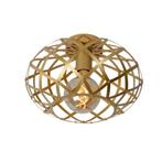 Lucide WOLFRAM Plafonnire - 30 cm - 1xE27 - Mat Goud /, Verzenden, Nieuw