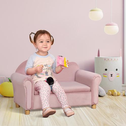 Kinderbank - FunToys - Opbergvak - Zachtroze, Kinderen en Baby's, Kinderkamer | Overige Meubels, Nieuw, Ophalen of Verzenden