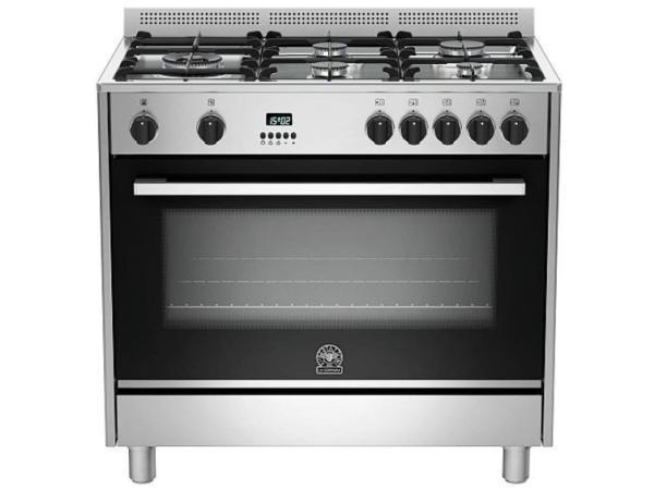Veiling - BERTAZZONI AMS95L61CX19 RVS gasfornuis, Witgoed en Apparatuur, Fornuizen