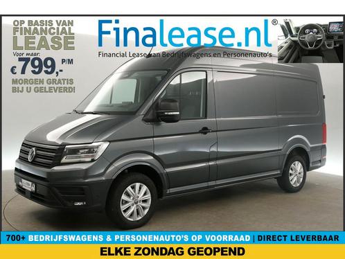 Volkswagen Crafter 30 2.0 TDI Exclusive L3H3 BPM VRIJ €799pm, Auto's, Bestelauto's, Lease, Automaat, Diesel, Volkswagen, Zilver of Grijs