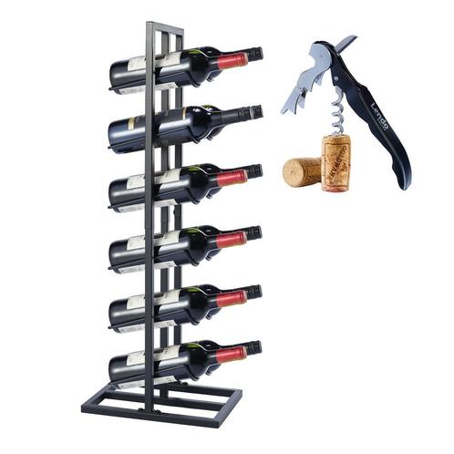 Wijnrek | Flessenrek | Wijnopslag | 12 flessen | 31x21x84cm, Huis en Inrichting, Woonaccessoires | Wijnrekken, 75 cm of meer, 5 tot 15 flessen