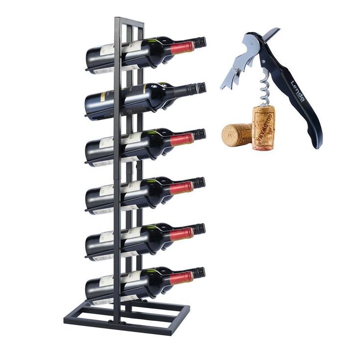 Wijnrek | Flessenrek | Wijnopslag | 12 flessen | 31x21x84cm, Huis en Inrichting, Woonaccessoires | Wijnrekken, 75 cm of meer, 5 tot 15 flessen